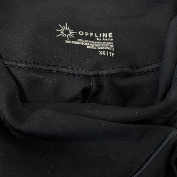 Aerie Black High-Waisted Leggings w/pockets - Picture 5 of 5